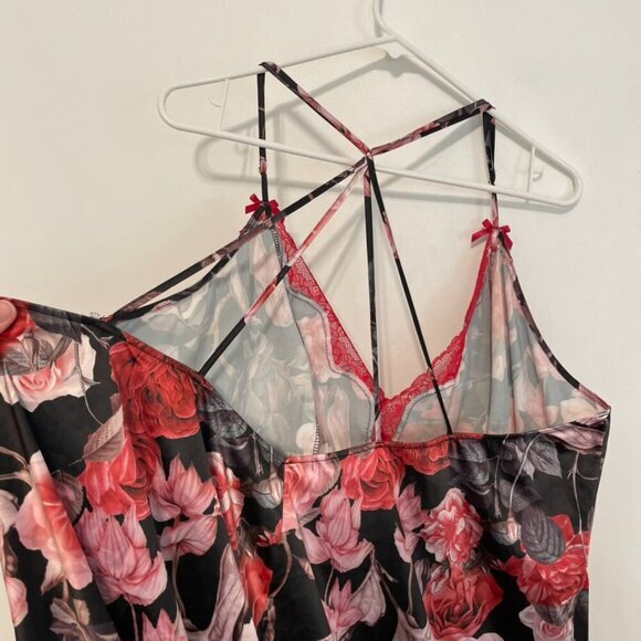 CACIQUE LANE BRYANT Plus Size Rose Bloom Floral Print / Lace Chemise Lingerie 4X - Picture 13 of 16